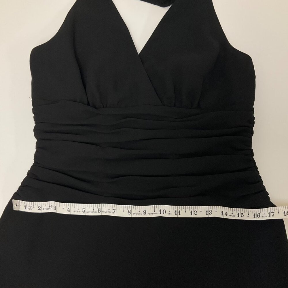 Jones Wear Black Halter Backless Knee Length Womens Size 10 Dress LBD Formal - Picture 11 of 14